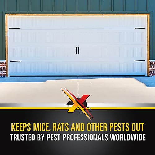 Miniatura 2 de Xcluder X2 - Kit de sellado de puerta seccional a prueba de roedores, 16 pies 4 pulgadas de ancho para puertas de 2 pulgadas de grosor, detiene