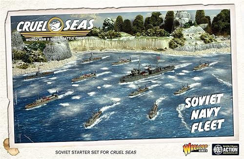 Cruel Seas Flota de la Armada Soviética 1:300 WWII Naval Militar Wargaming Kit de modelo de plástico