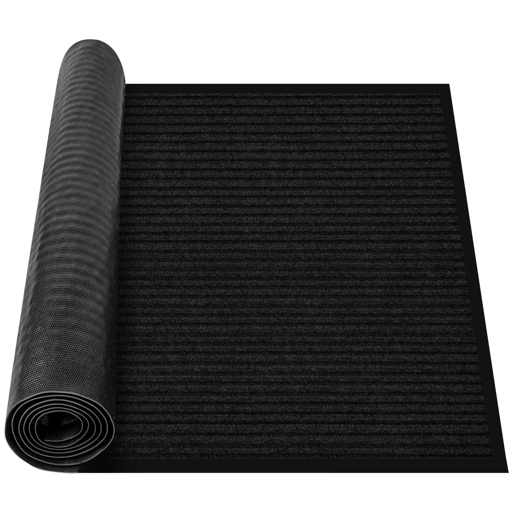 MYFAMIREA Commercial Floor Mat 3' x 5' Extra Large Front Door Industrial Rug Heavy Duty Brush Step Entrance Mat Weather Utility Rug with Non Slip Rubber Backing Low Profile for Entryway, Charcoal Grey — Amazon image 11