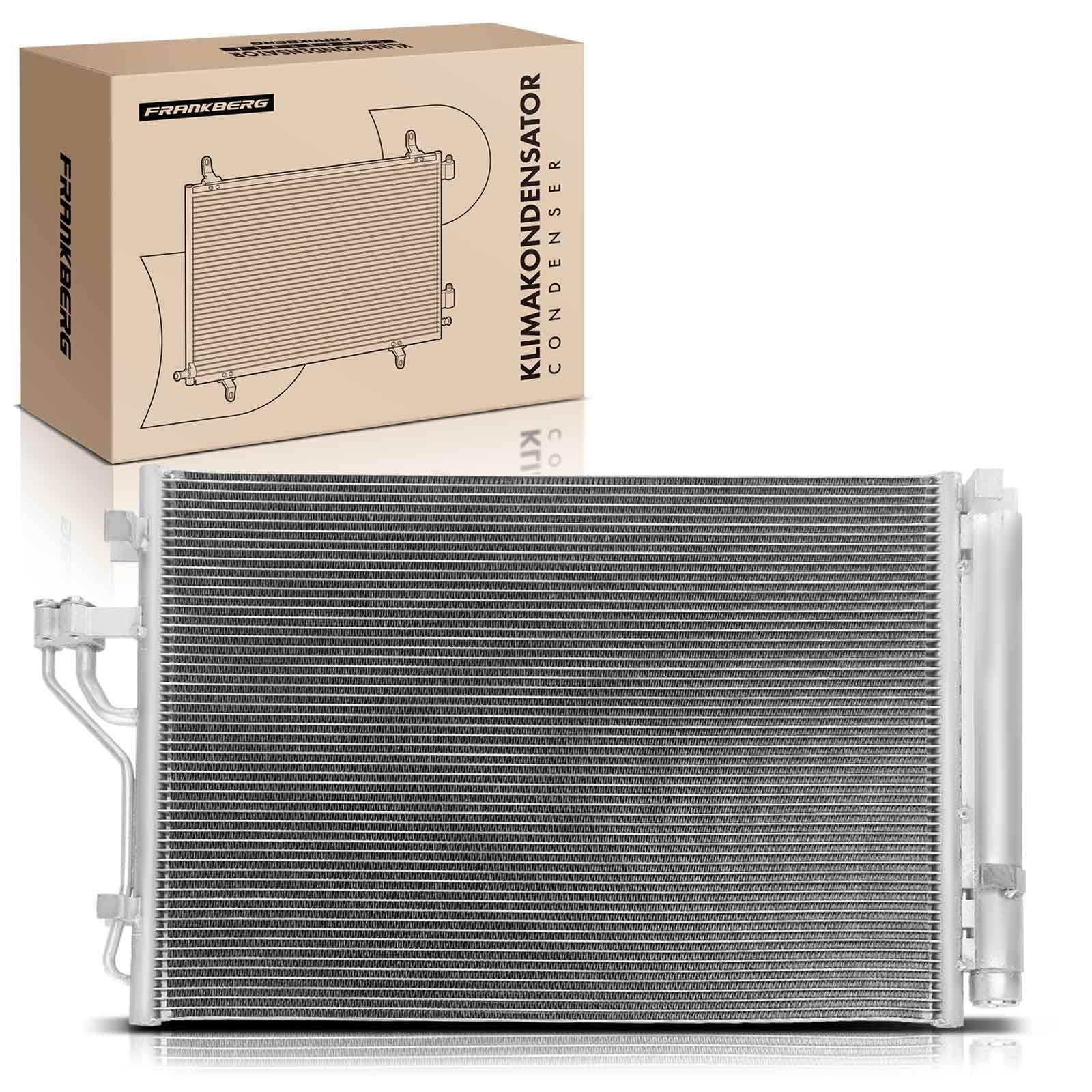 Frankberg Radiatore climatizzatore Condensatore Compatibile con Sportage SL 2.0 CRDi AWD Sportage SL 1.7 CRDi Carens IV 1.7 CRDi Sportage SL 2.0 CRDi iX35 EL ELH LM 2.0 CRDi 4WD 976062Y000,976062Y001