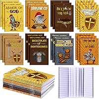 Vista 1 de Sumind 24 cuadernos de armadura de Dios, versículos bíblicos a granel, bloc de notas motivacionales, recuerdos de fiesta de caballero medieval