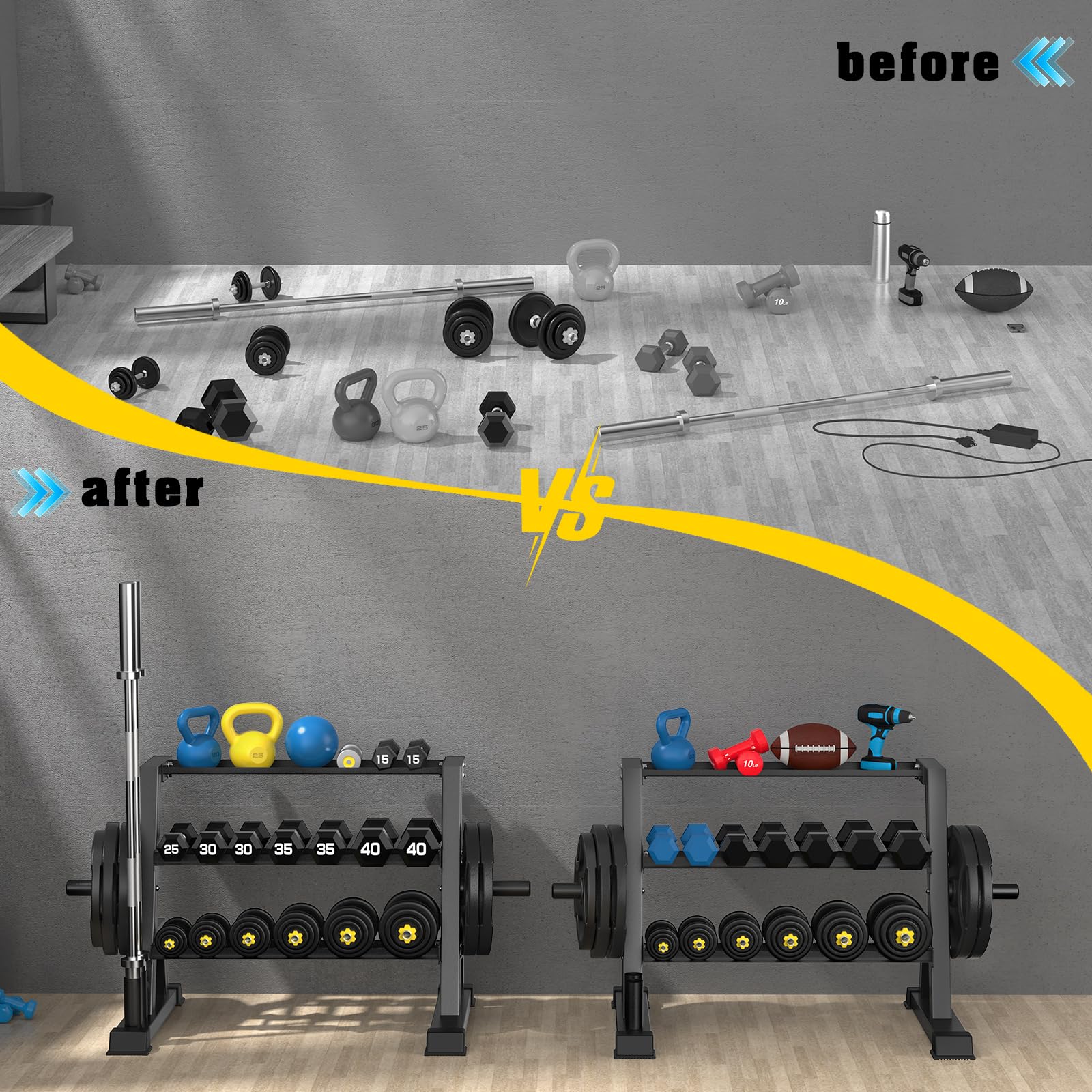 JX FITNESS Rastrelliera per manubri per uso domestico