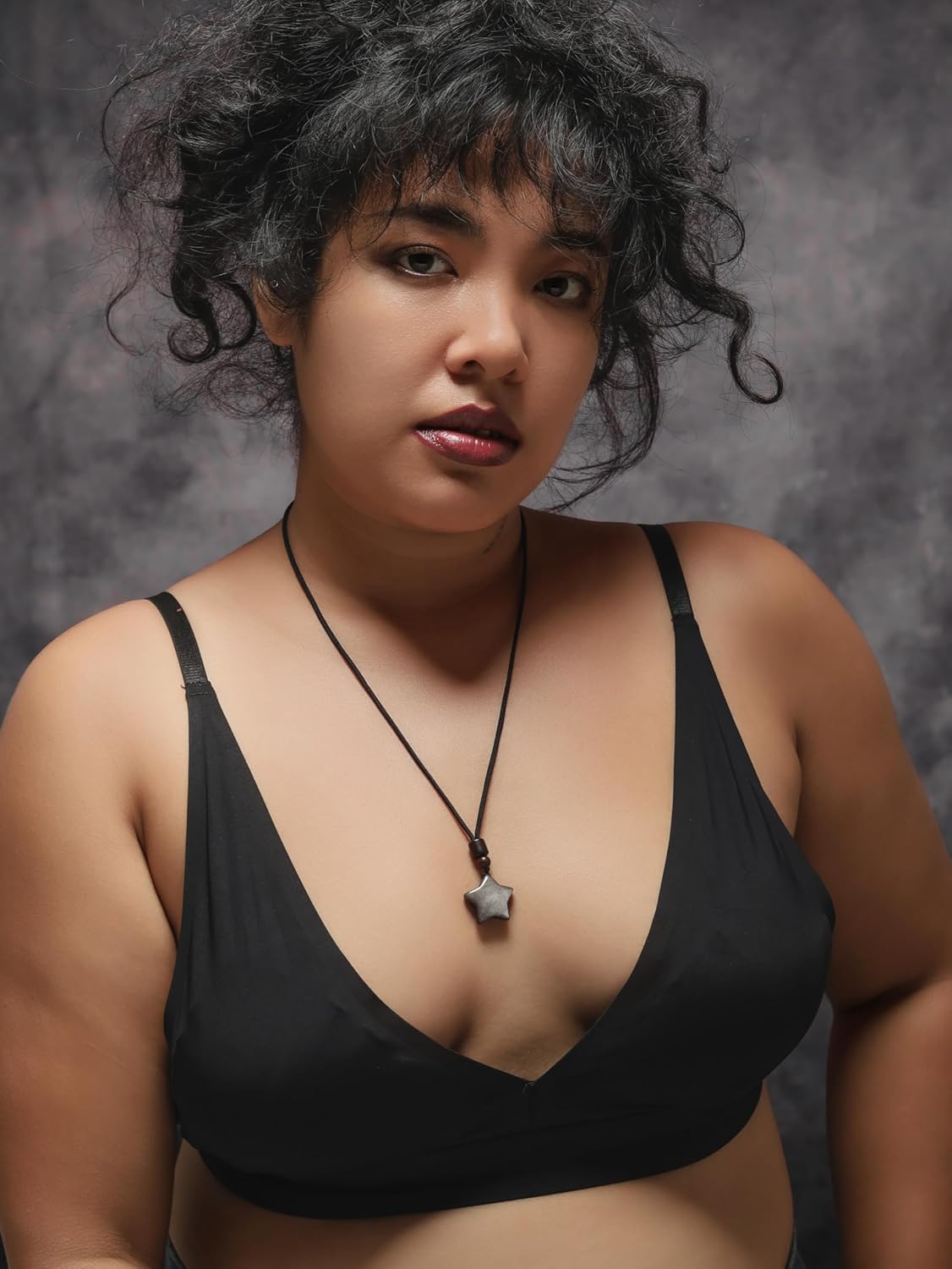 MINACHI Obsidian Star Pendant Necklace with Braided Cord, Goth Celestial Jewelry Gift for Men and Women - Image 7