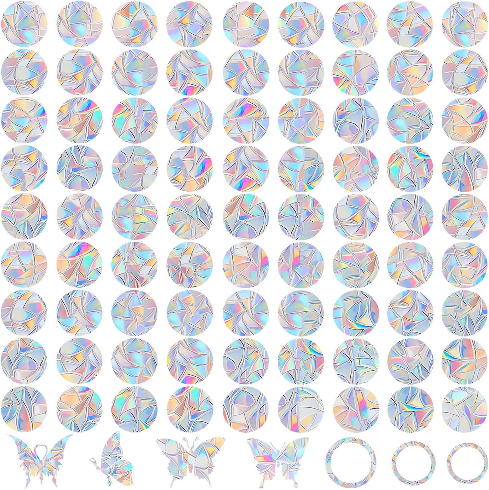 20 Star and 2 Sun Window Decals for Bird Strikes Anti