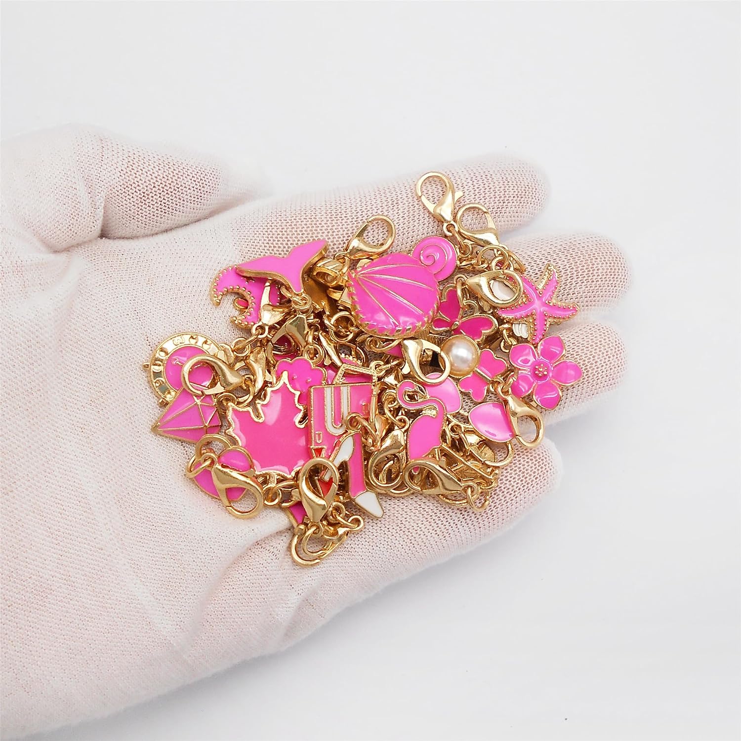 60PCS Enamel Shoe Charms Set For Women, Lobster Clasp Clips On Sneakers, Shoelaces, Laces, Sandals, Zipper Pulls, Hoodie Drawstrings, Journals, 30 Styles With 2 Of Each Design image 2