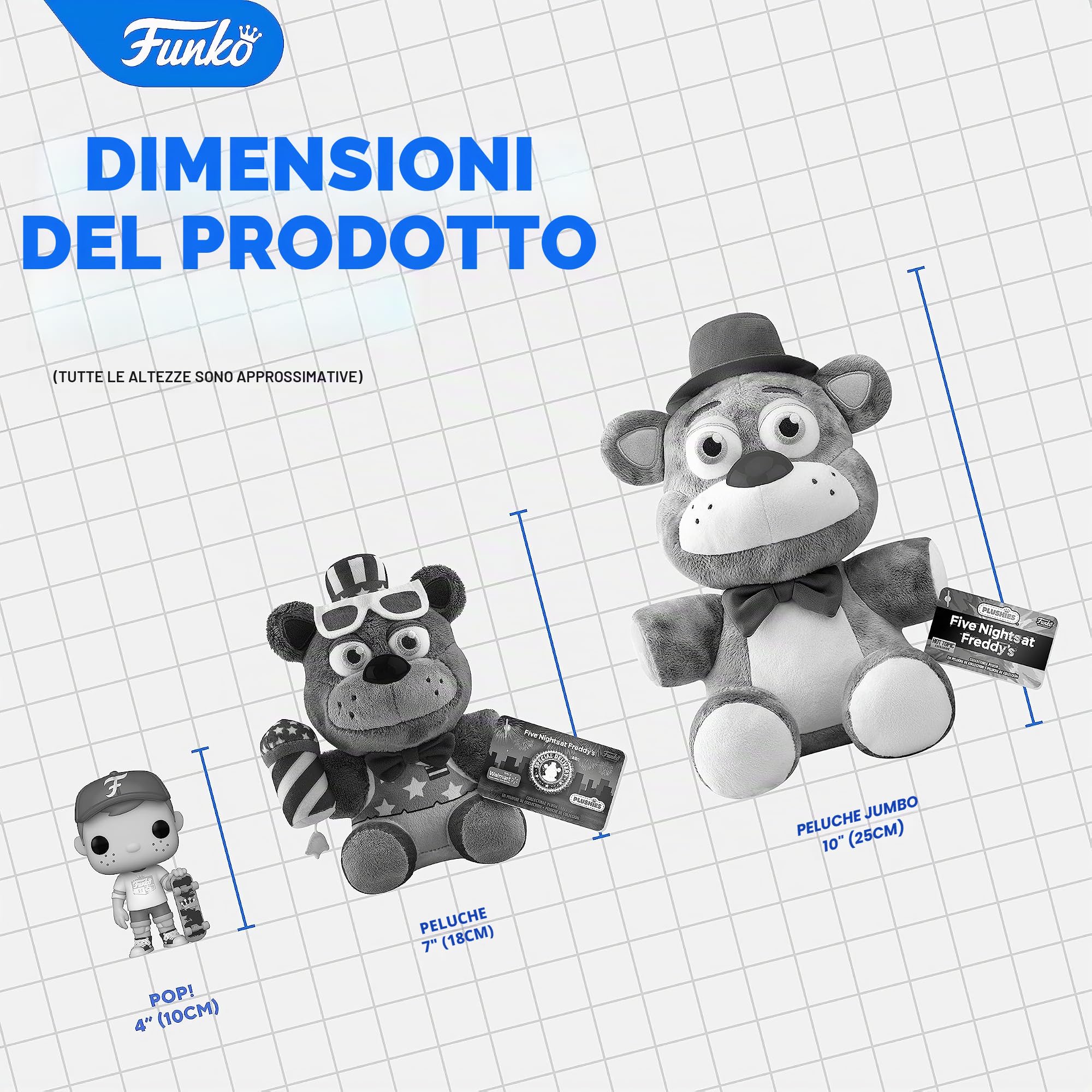 Funko Plush: Five Nights At Freddy's (FNAF)Pizza Sim: Lefty - Peluche da Collezione - Idea Regalo per il Compleanno - Merchandising Ufficiale E Fidanzate