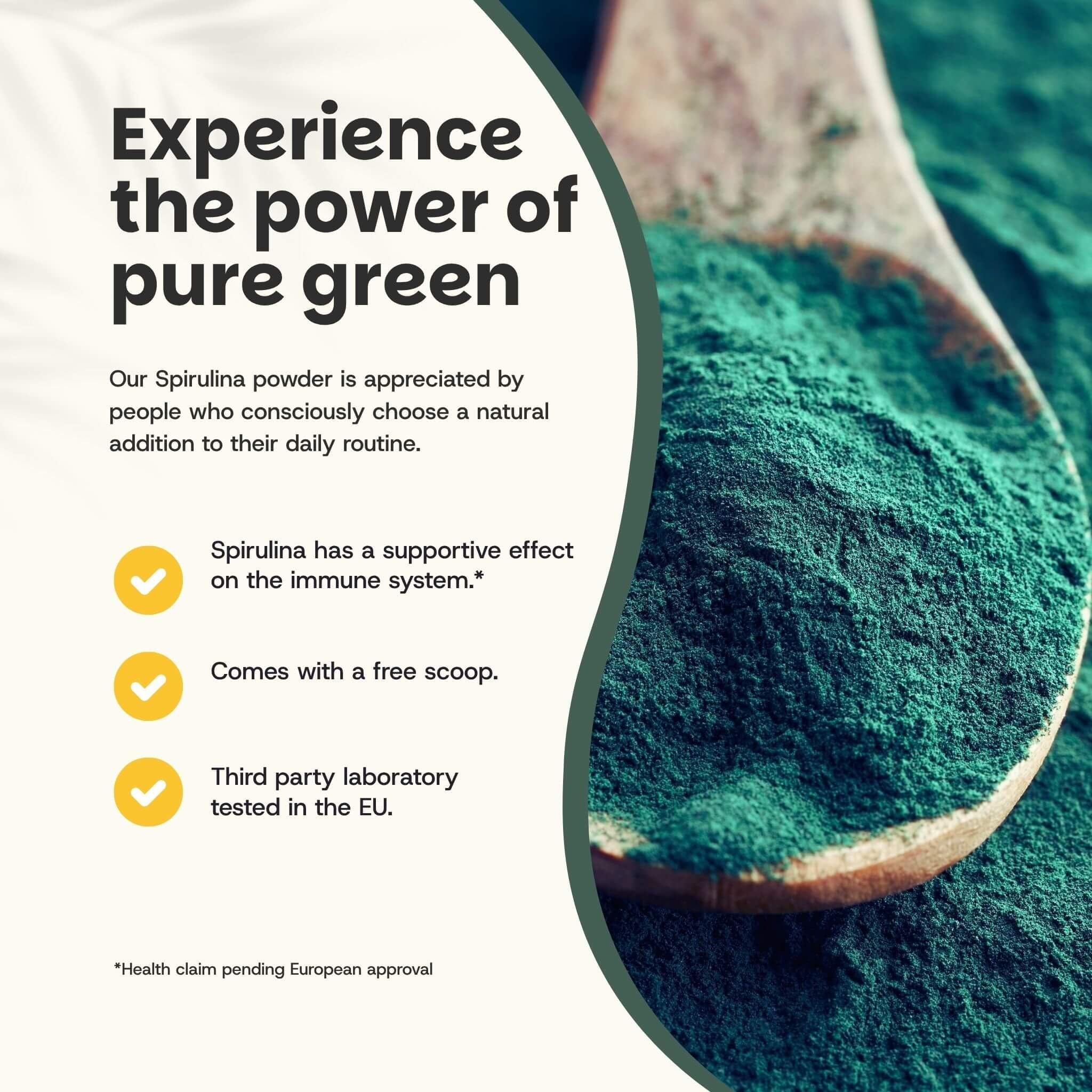 Bio Spirulina Pulver Kombideal 4x 150 gram - Algen - Spirulina Tabletten biologisch - Energie & Detox - Vegan - Ohne Zusatzstoffe - Laborgeprüft - 18 Tage Vorrat pro Beutel
