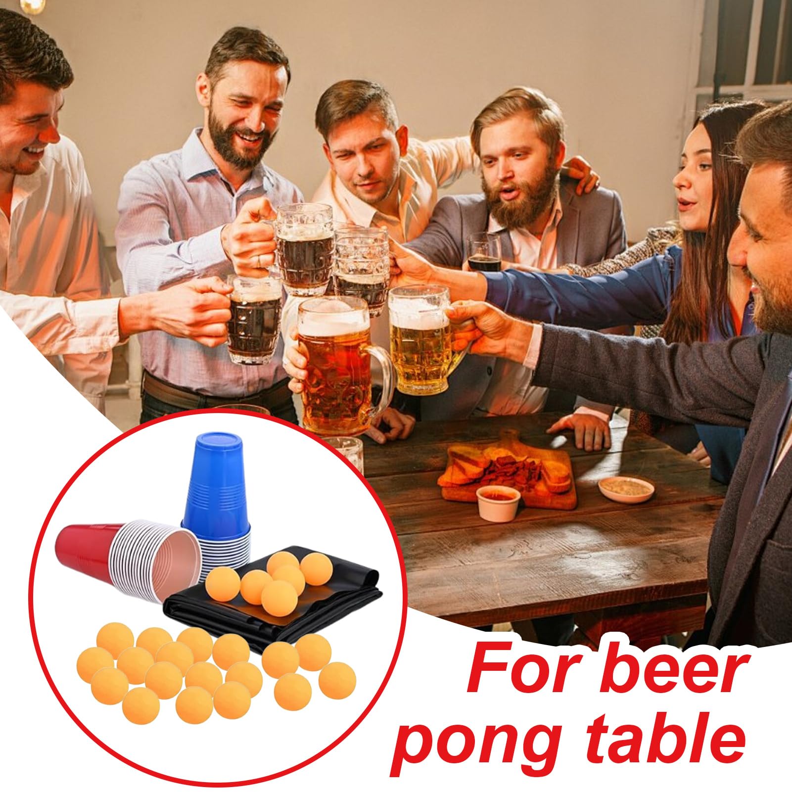 Genérico Jeux à boire pour adultes, de pong de table | Articles pour divertissements à la maison pour couples, anniversaires, clubs, bars, réunions, hommes, femmes, étudiants universitaires