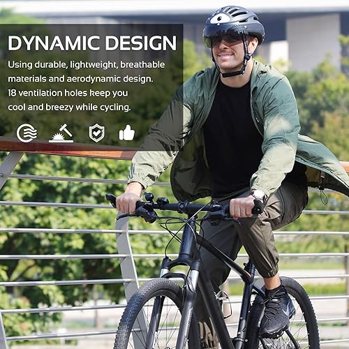 Miniatura 8 de Casco de bicicleta M2 para hombre, 16MP 4K, cámara HD, Bluetooth, iluminación delantera y trasera, función de intercomunicación multipersona, casco