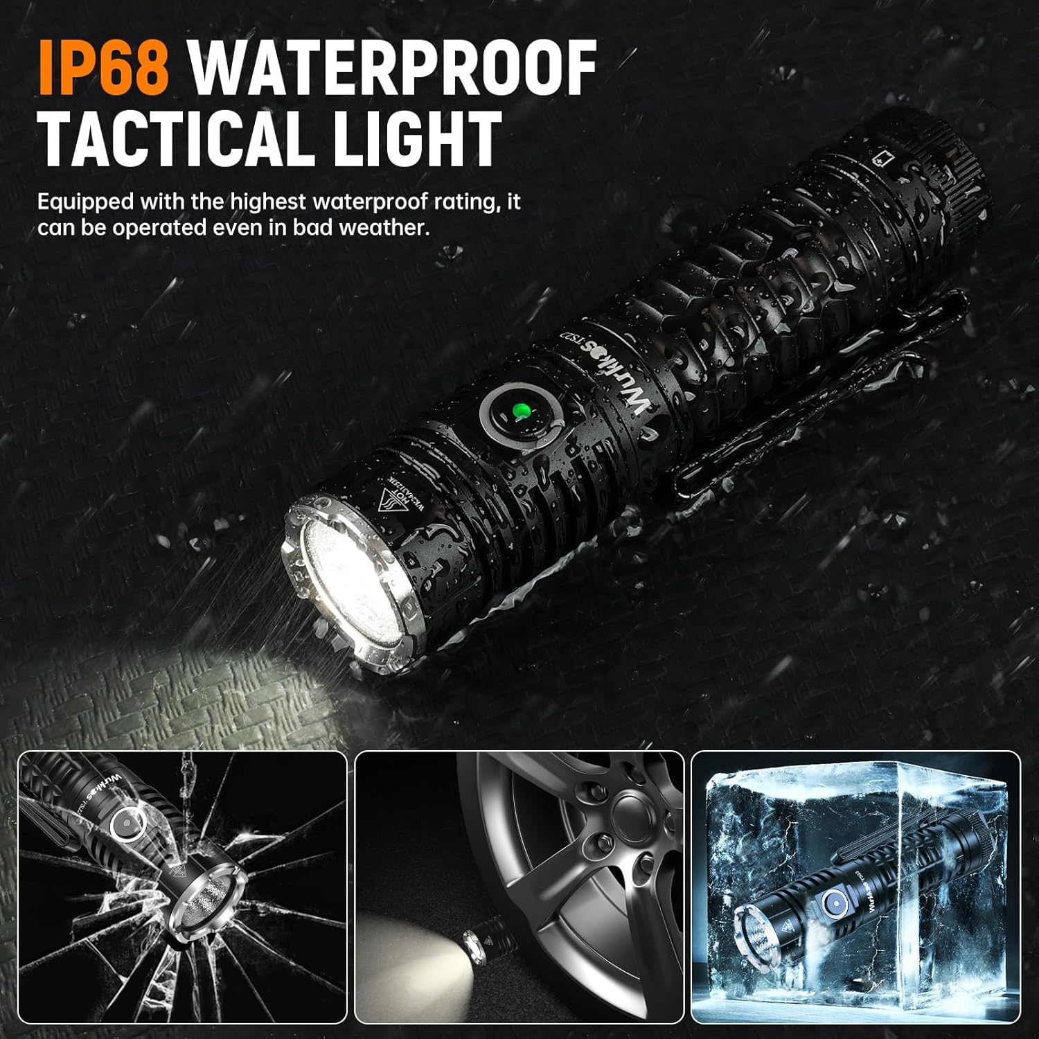 Wurkkos TS22 Flashlight High Lumen Rechargeable - 4800 Lumens Super Bright 70.3 HI LED Flashlight USB C Charging IP68 Waterproof Regulated Output for Dog Walking Ramping Emergency Hiking - Image 4