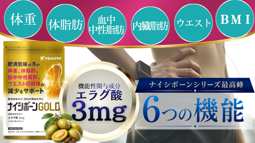 Amazon | ナイシボーンGOLD 1袋30日分 体脂肪 中性脂肪 内臓脂肪