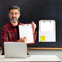 Mosegor 8 darabos mágneses dokumentumtartó fehér A4 papír irattartó 5
