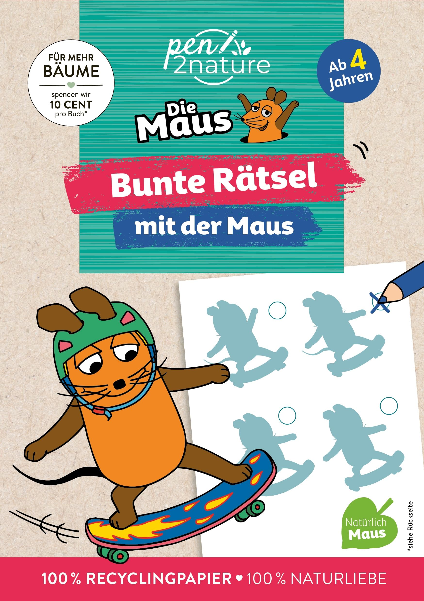Bunte Rätsel mit der Maus: Abwechslungsreicher Knobelspaß mit Maus, Elefant und Ente I Für Kinder ab 4