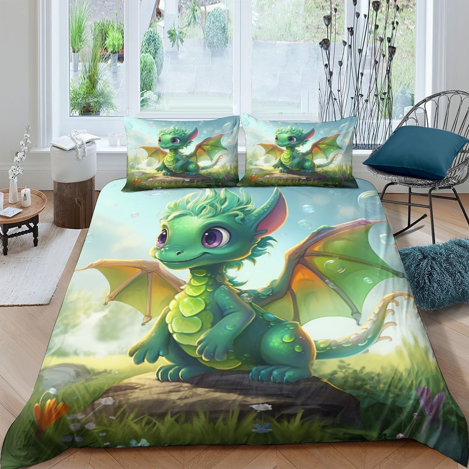 Housse de couette 220x240 dinosaure pour transformer l'ambiance de la chambre