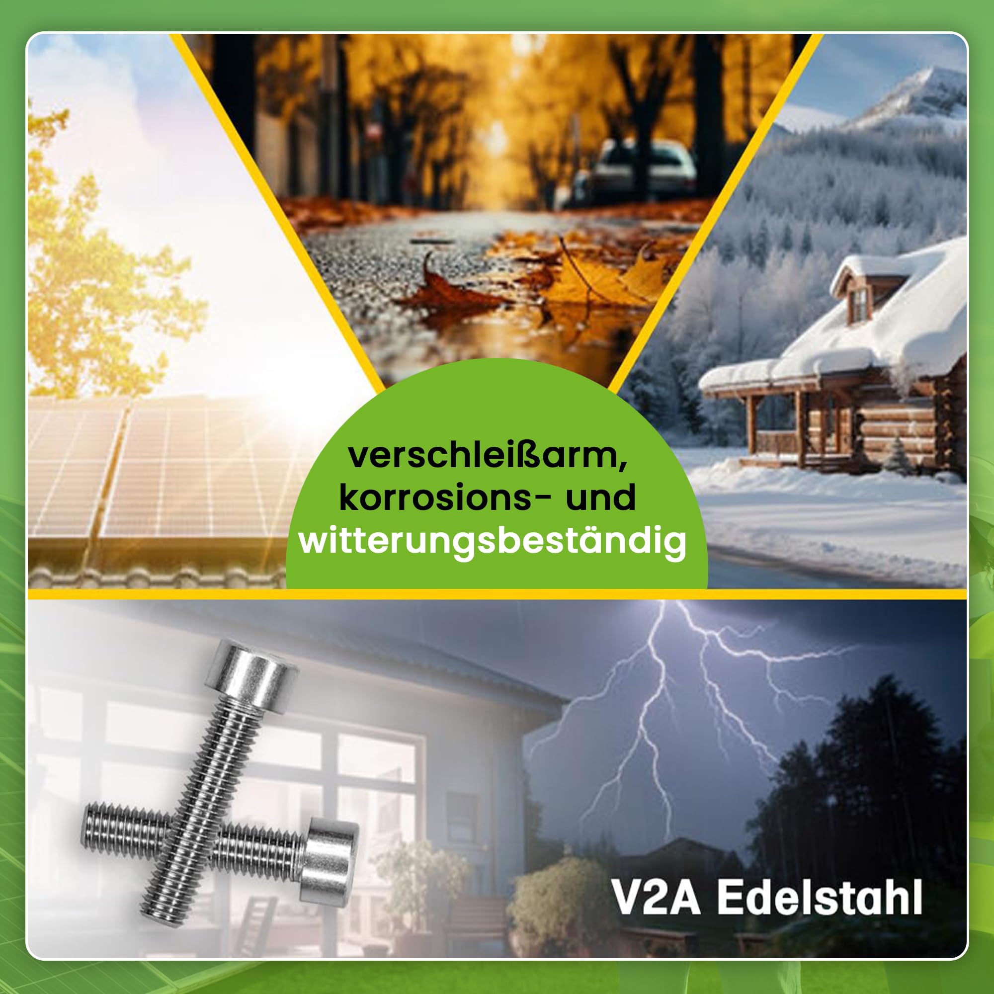 Offgridtec Śruby imbusowe M8 x 60 mm z łbem cylindrycznym, stal nierdzewna 304 (A2), pełny gwint do bezpiecznego mocowania, wysoka wytrzymałość i odporność na korozję, standard DIN 912 (25 sztuk