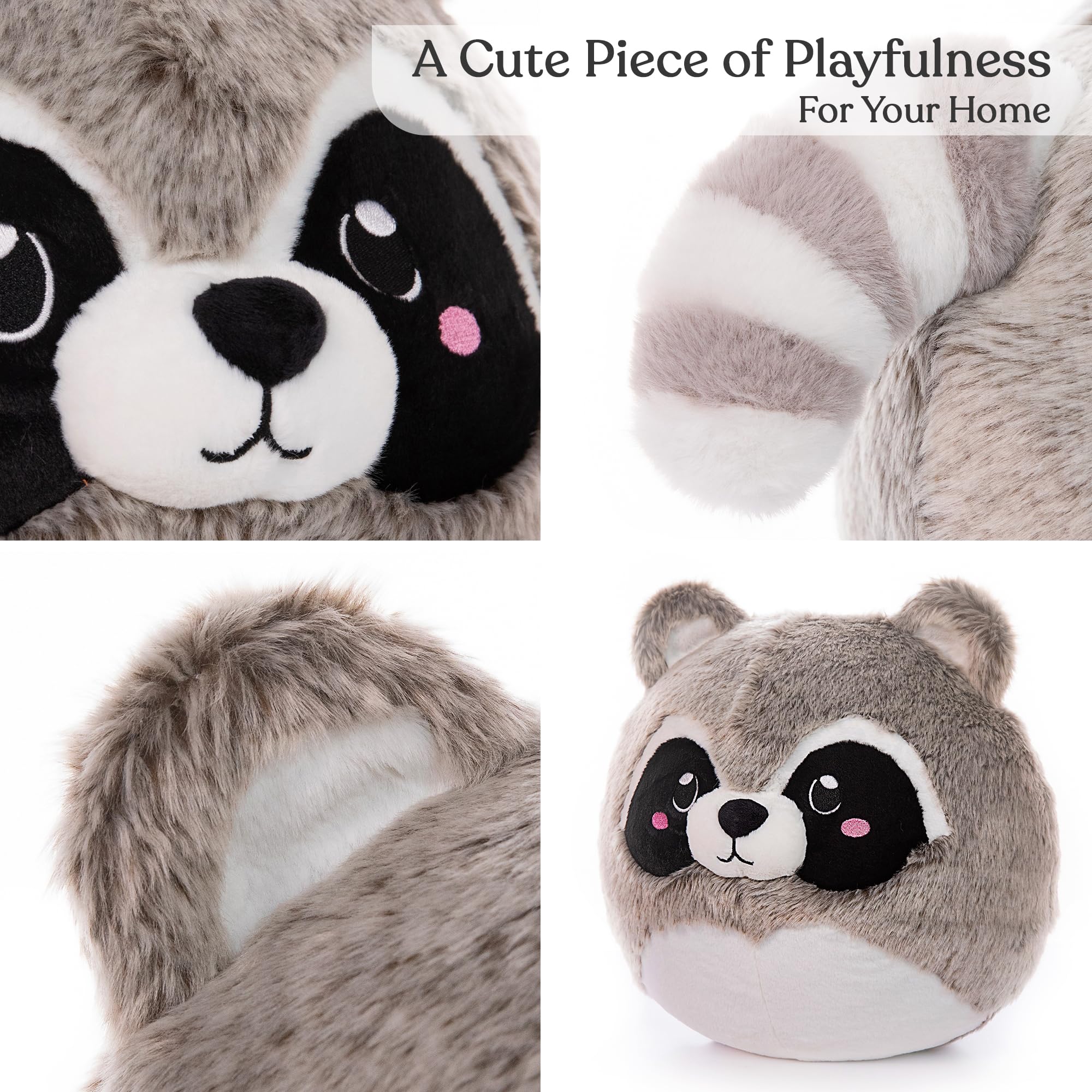 Amazon.co.jp: ninazy ふくらんでいるアライグマのぬいぐるみ(12インチ