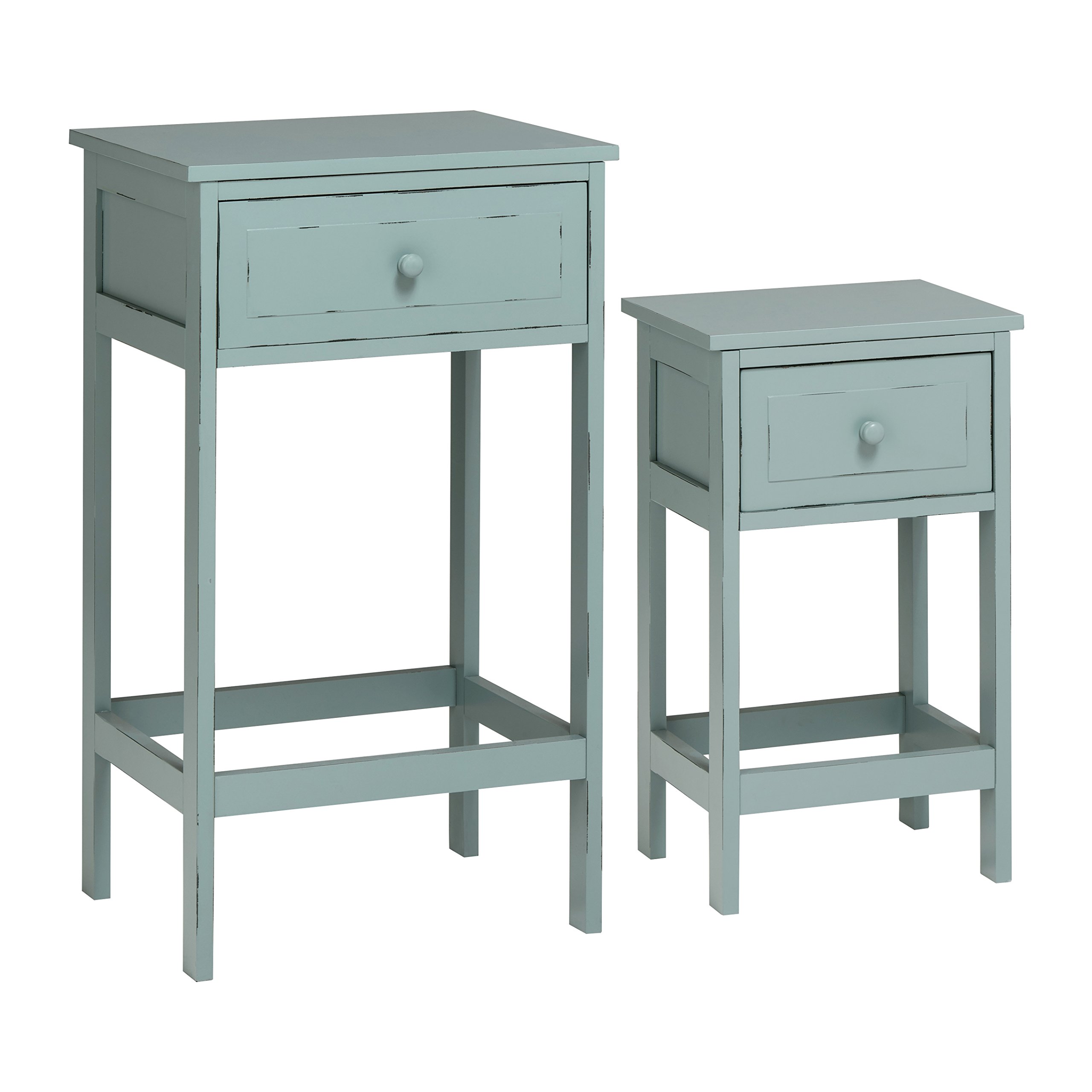 Viborg Revolving Top Side Table - Size: 43 X 60 X 60Cm - Wilko Natural Premier Housewares