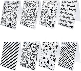 8 Pcs Embossing Folders,Embossing Folders for Card Making,Plastic Paper ...