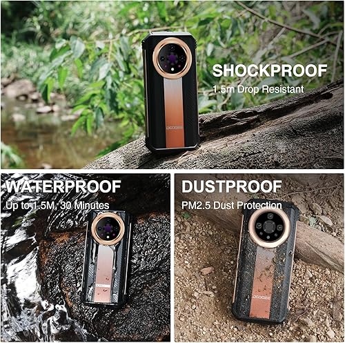 Miniatura 9 de DOOGEE V31GT 5G Smartphone resistente desbloqueado, 20GB+256GB teléfono resistente con cámara de imágenes térmicas 1440* 1080, 10800mAh66W, 120Hz
