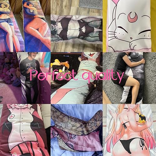 Miniatura 3 de Funda de almohada personalizada con texto de imagen, funda de almohada personalizada de cuerpo de anime Dakimakura para cualquier foto (16 x 40
