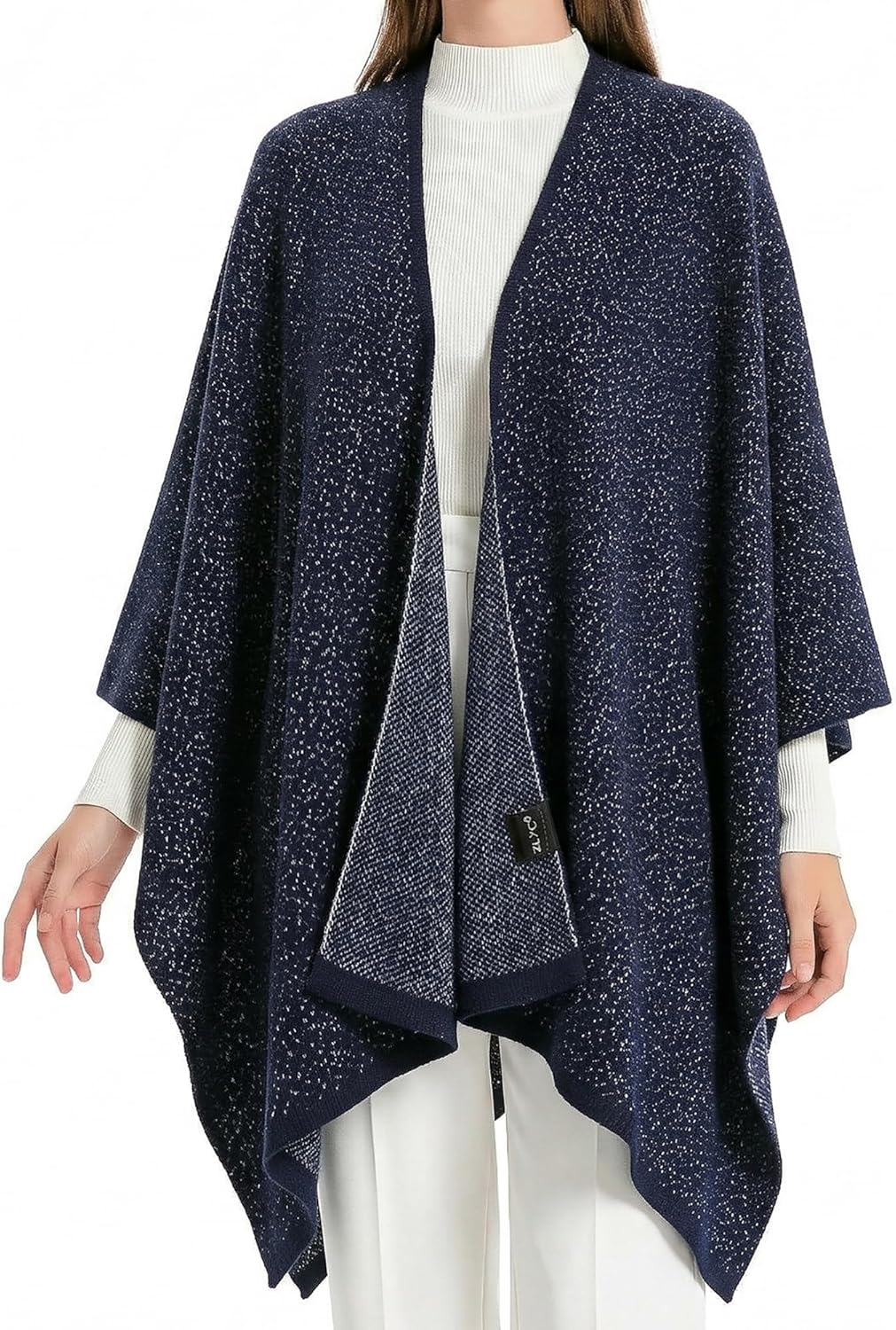 By Malene Birger TURTLA - Poncho - grey brown/grijs