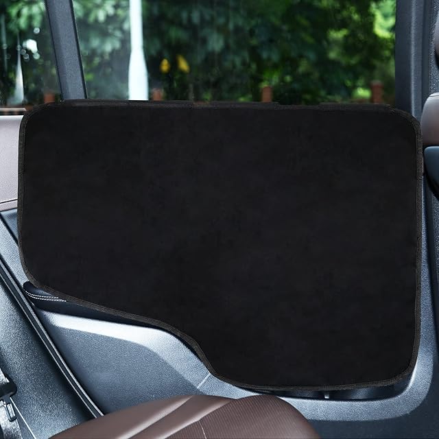 PETTOM Dog Car Door Protector 2 Pack, Inside Car Door Protector for Dogs Anti Scratch, Waterproof Non Slip Pet Car Door Cover, Durable Dog Car Door Guard with Universal Size Fits for Cars/Trucks/SUV