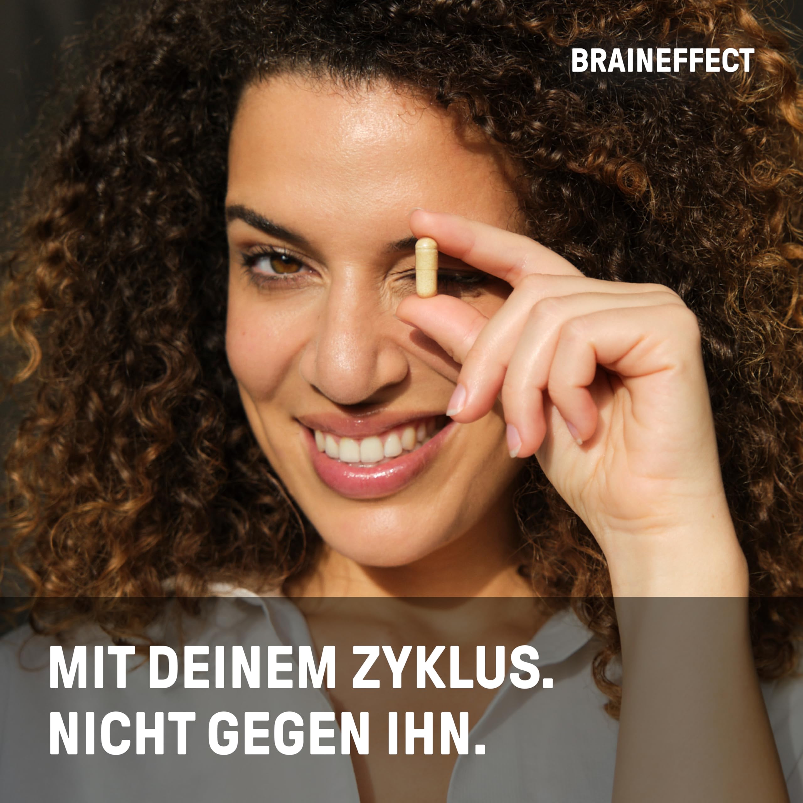 BRAINEFFECT Hormon Balance | Premium Natürliche Zyklusregulierende PMS & Wechseljahre Kapseln | Ohne Nachteiligem Mönchspfeffer | Botanicals, Vitamin B6 & Magnesium |180 Kapseln
