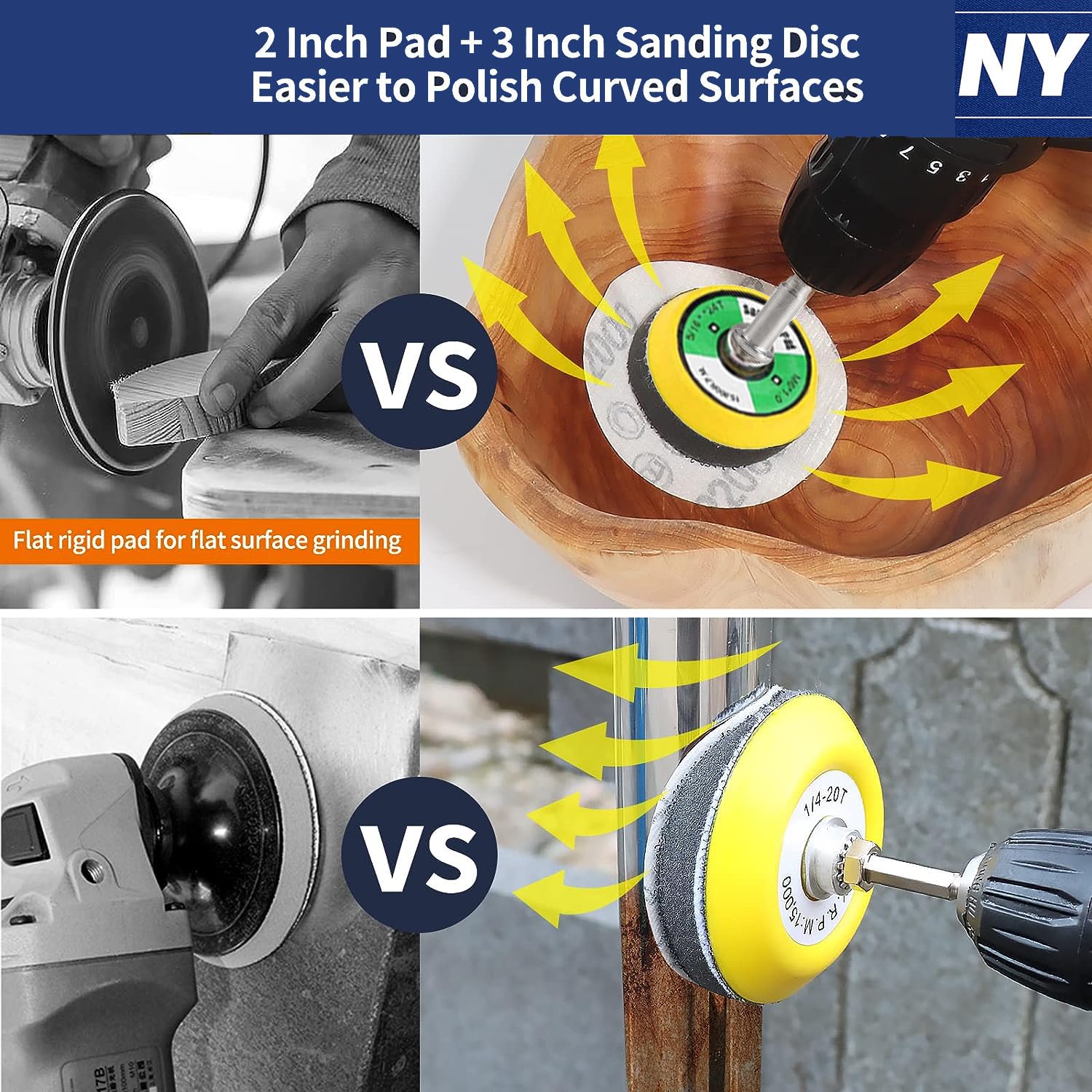 Sanding Discs Kit - 170 Pack for Drill & Grinder -3