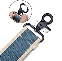 Vista 3 de Correa de Bolso Ancha Correa de Hombro Ajustable Correa de Repuesto Cruzada Correa de Bolso de Hardware Plateado