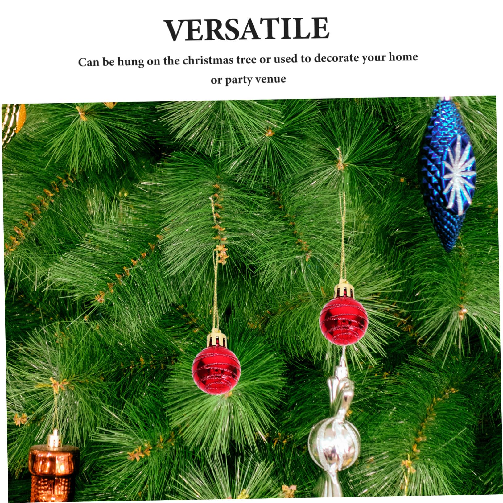 Alipis 12stücke Dekorative Weihnachtskugeln Christbaumkugeln Hängende Kugeldekoration Partydekorationen Weihnachtskugel-Dekoration Christbaumschmuck Hängende Weihnachtskugeln