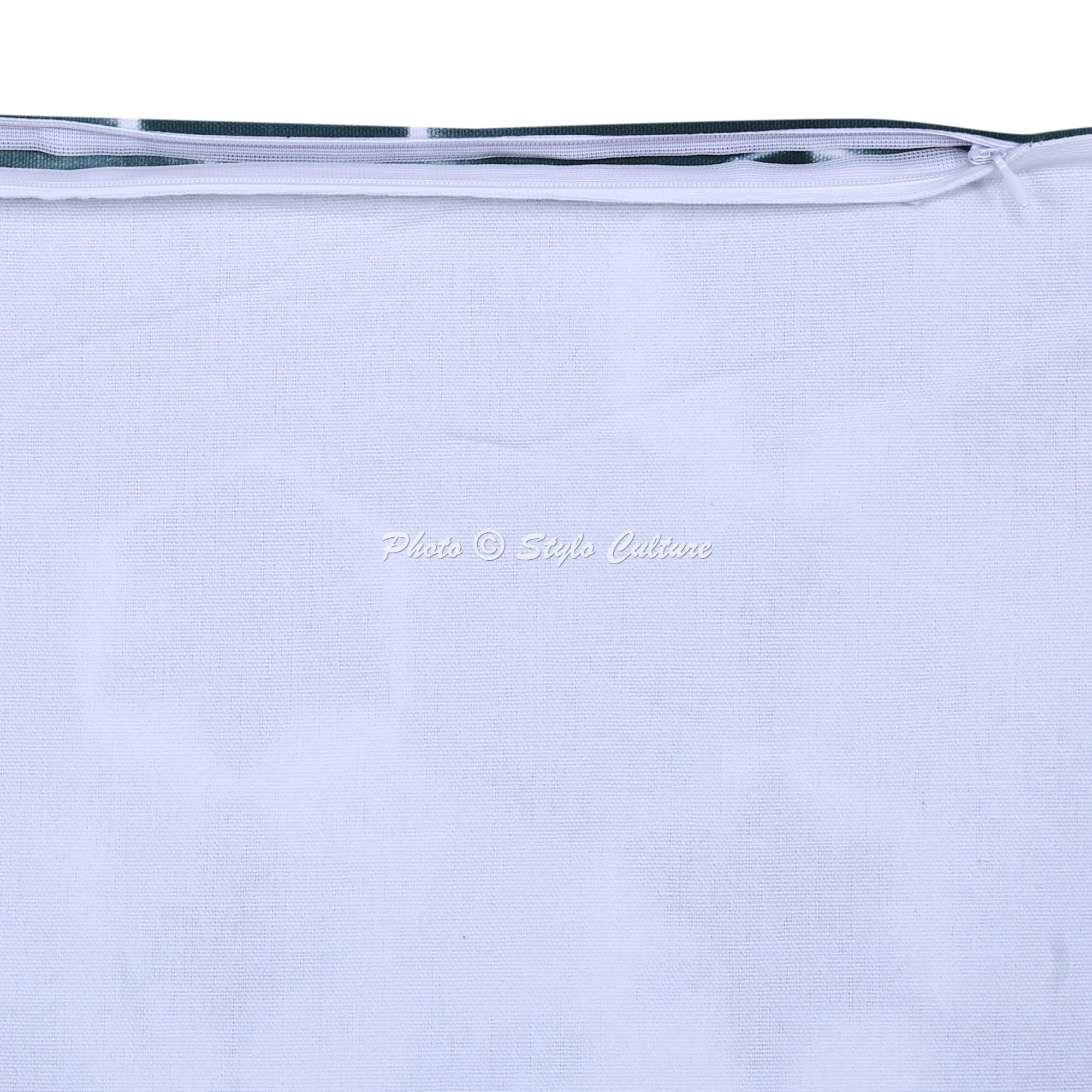 Ethnisch Dekorativ Baumwolle Couch Kissenbezüge 50x50 cm Grün Dekokissen Shibori Tie Dye Schlafzimmer Sofa Kissen Bezüge Batik Quadrat Bohokissen Kissenhullen - 5 STK.