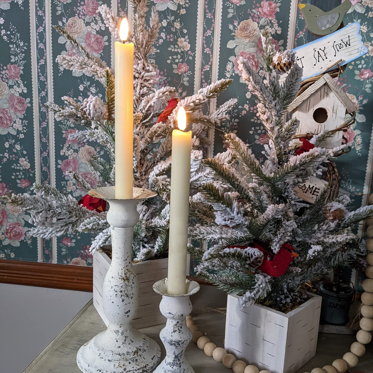 Candele votive a LED senza fiamma, funzionamento a batteria, con timer, 6 ore di accensione e 18 ore spente per ciclo, candele a LED per esterni, Halloween, zucca, decorazioni natalizie