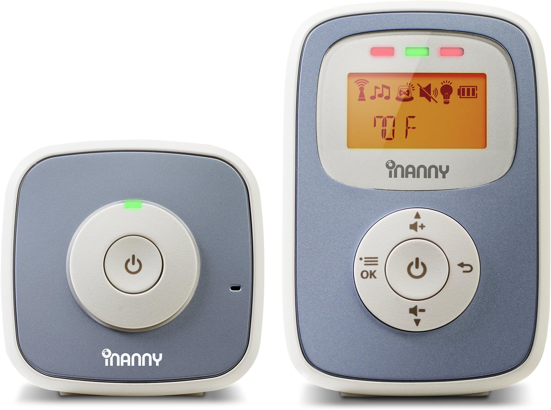 iNanny N30 Digital Audio Baby Monitor with Backlit LCD Display