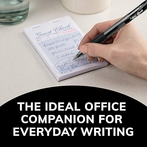 Miniatura 7 de Bolígrafo de gel retráctil BIC Gel-ocity punta media 07 mm negro 12 unidades