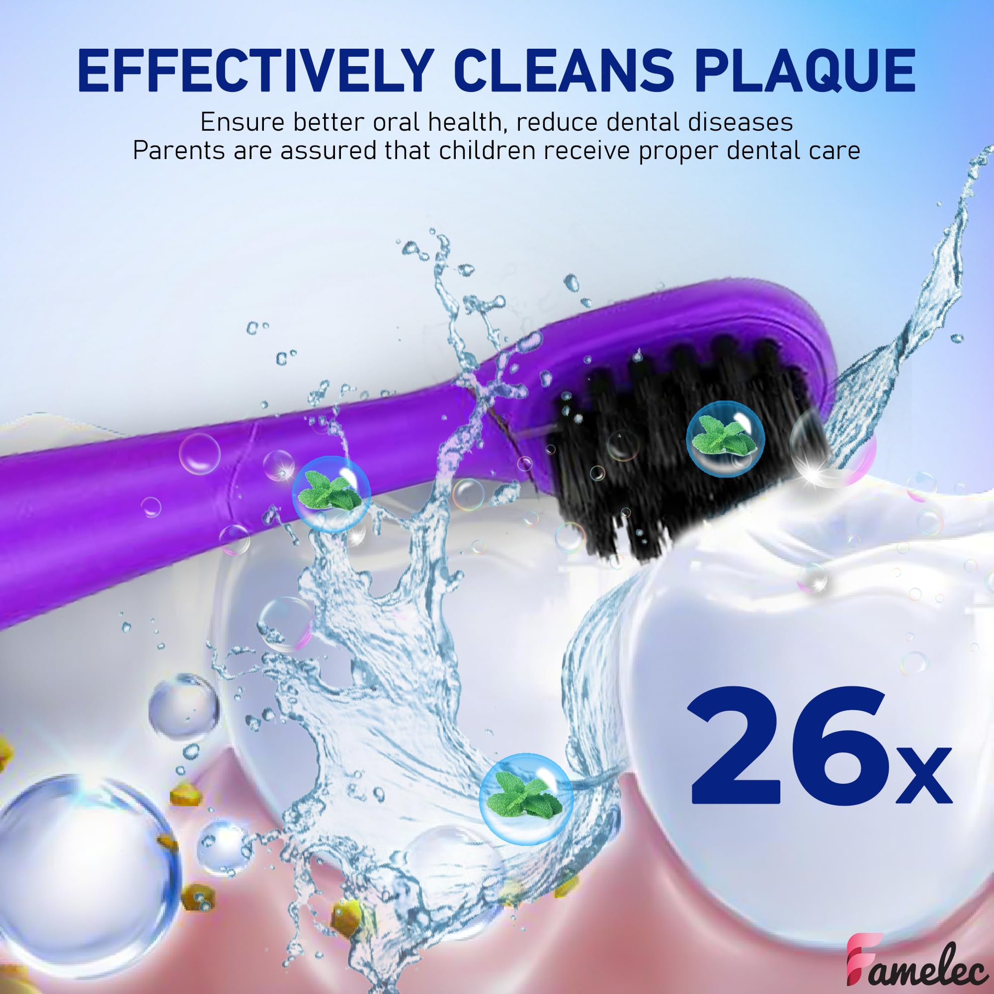 10 cabezales de cepillo de dientes para niños, apto para cepillo de dientes eléctrico Burst Kids, cerdas ultra suaves para una limpieza profunda, perfecto para cabezales de cepillo de dientes