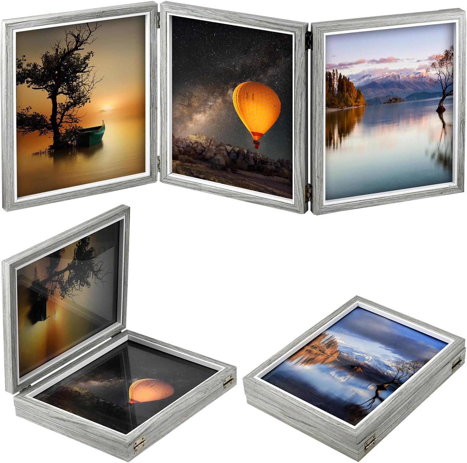 Sintuff 8 x 10 Picture Frames Hinged Photos Frame Collage