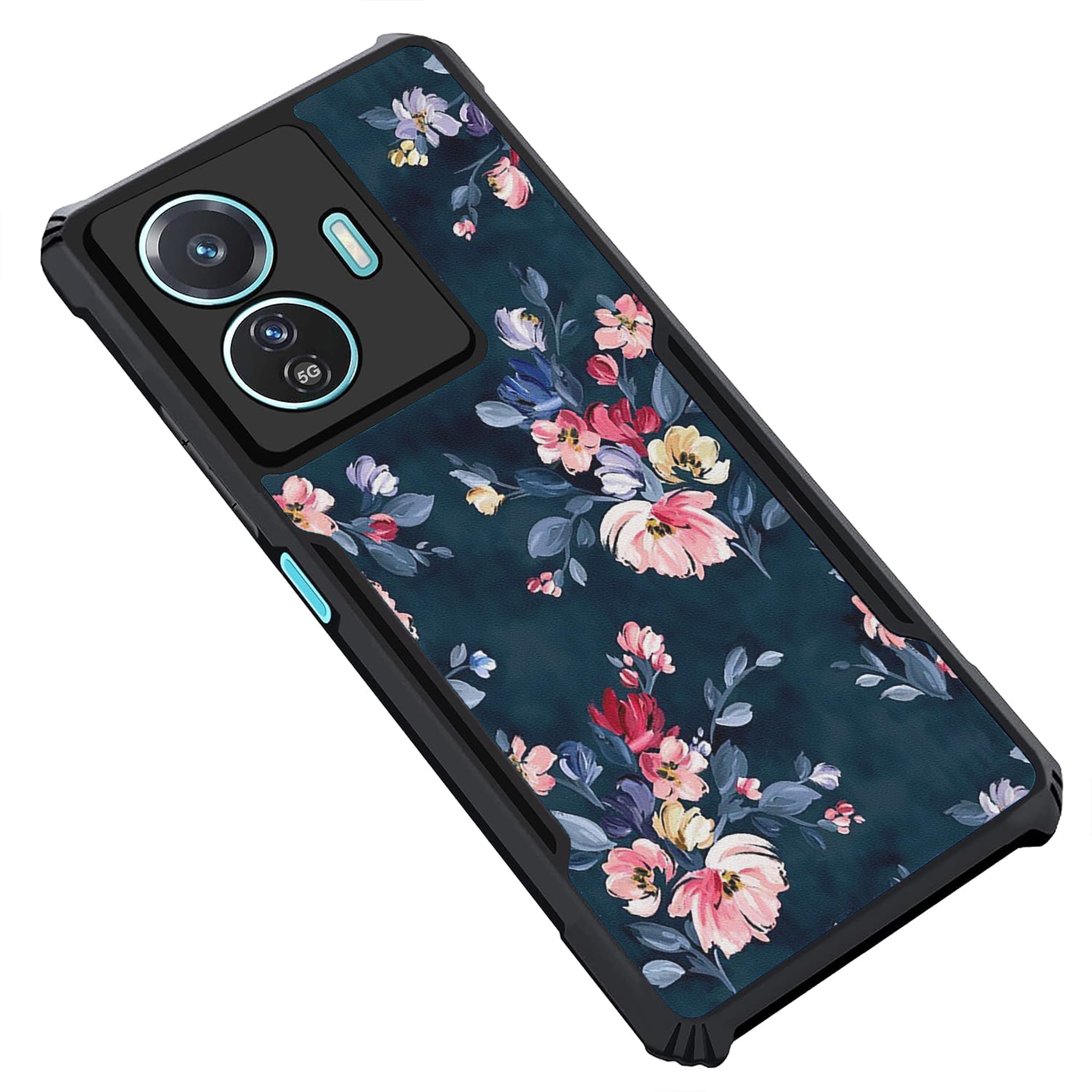 COBERTA Back Cover for iQOO Z6 Lite 5G Back Cover Case - Blue Floral PT99 D11648 (B0D39T97PS) Amazon Price History, Amazon Price Tracker