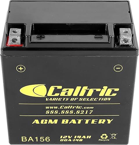 Miniatura 4 de Caltric Batería AGM compatible con Kawasaki Vulcan 1700 VN1700 Vaquero Voyager Nomad ABS 2013-2023  12V 14Ah
