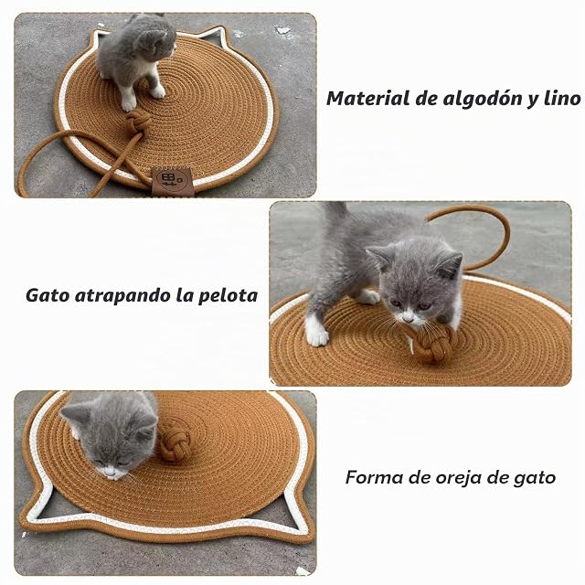 Foto 3 de 8 de Alfombra Rascador Gatos Rascadores Protector Arañazo