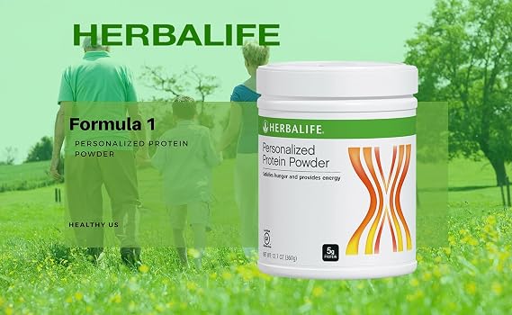 HERBALIFE Formula 1 Four Combo (Strawberry Cheesecake 750g) Healthy Nutritional Shake Mix-Herbal Aloe Concentrate Pint 473ml-PERSONALIZED Protein Powder 360g and Herbal Tea Concentrate 51g