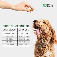 Vista 6 de Masticables para aliviar la alergia para perros, 120 masticables para alergias para perros, alivio de picazón para perros, antipicazón para perros