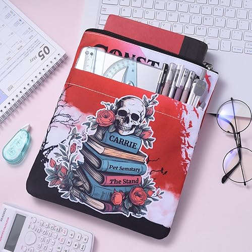 Miniatura 5 de Stephen King - Funda de libro de tela impermeable para lector constante, fundas acolchadas con cremallera, regalos Bookish para Kindle, funda