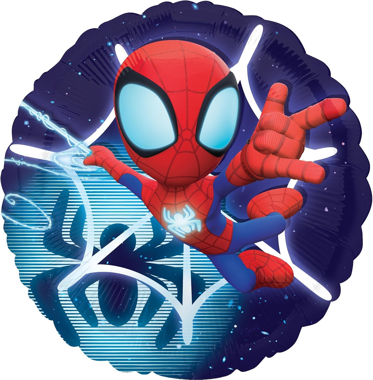Spidey and Friends Birthday Party Supplies 8pc Foil Balloon Bouquet Decorations