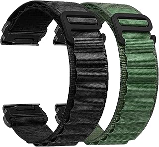 Zeit Diktator Watch Bands Compatible With Garmin Fenix 7 Pro 6 Pro 5 plus Instinct 1 2 Forerunner 965 955 945 935,22mm Velcro/Alpine loop Nylon Watchband For Garmin S60 S62 Descent G1 Epix Pro For Men