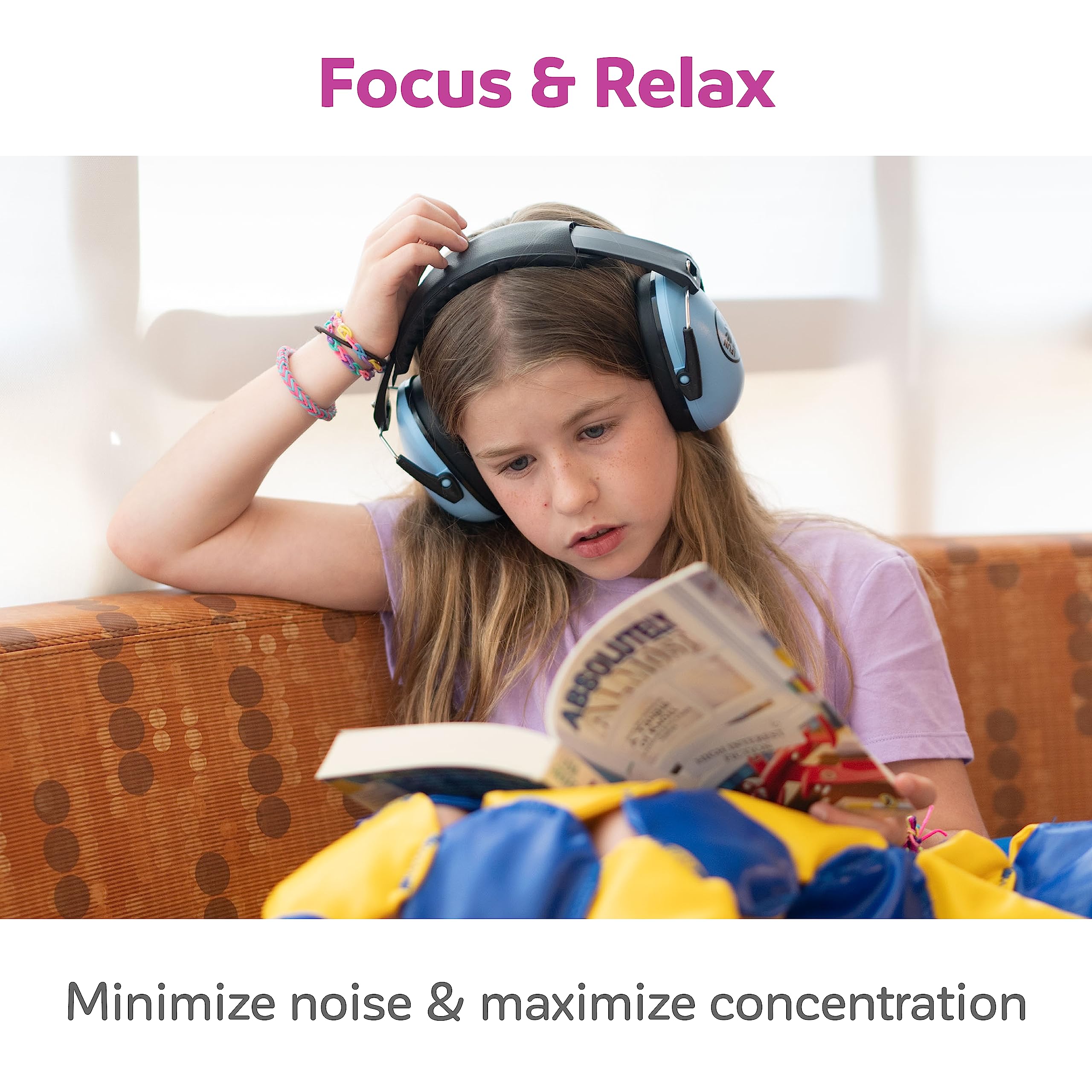 Fun and Function riduzione del rumore cuffie/paraorecchie per i bambini ear protection per i bambini con problemi di autismo sensoriale, disturbo uditiva o sensibilità sound - blu - per età 5+