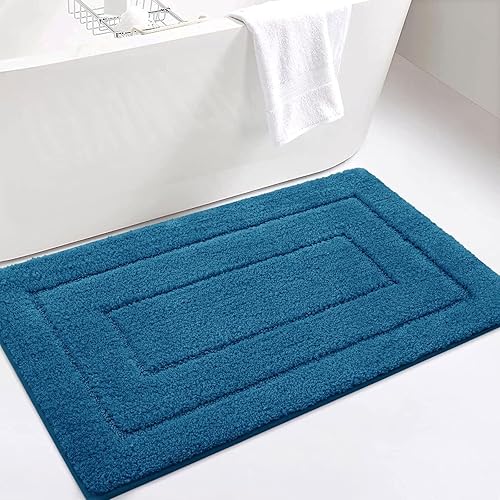 Miniatura 270 de Buganda Alfombras de baño, 24" x 16", Alfombras de baño de microfibra suaves y absorbentes, Alfombra de ducha esponjosa antideslizante, Alfombras de