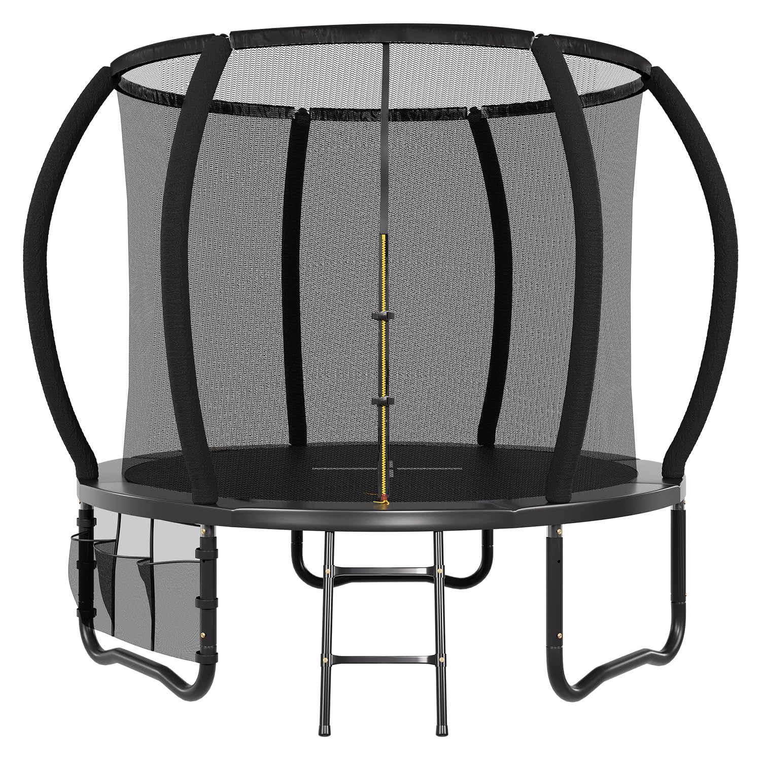 Trampolin Outdoor Ø 183/228/305/366 cm, GS-Zertifikat, Kindertrampolin Gartentrampolin mit Sicherheitsnetz, Rundes Riesentrampolin mit Leiter und Schuhbeutel