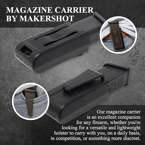 Miniatura 4 de MakerShot Magazine Carrier - Gun Belt Magazine Holster, Tactical Belt Accessories, Tactical Gear, Ammo Storage, Mag Holder, Gun Magazine Holder,