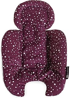 4moms rockaRoo and mamaRoo Infant Insert, for Baby, Infant, and Toddler, Machine Washable, Soft, Plush Fabric, Reversible Design, Maroon