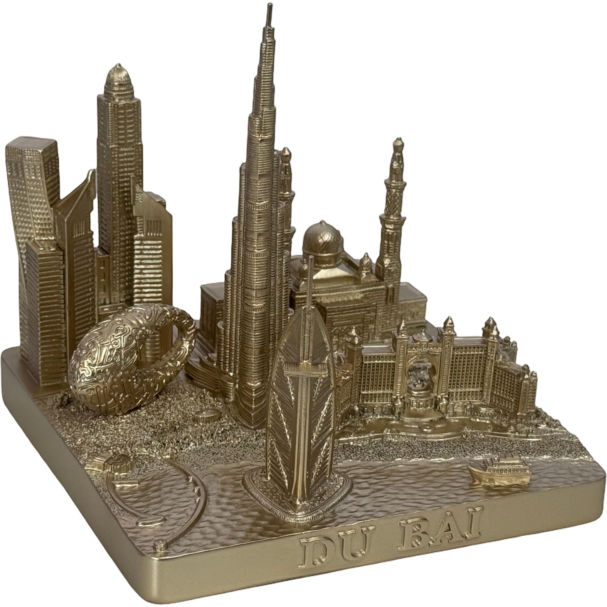 Dubaï City Skyline modèle 3D or rose 11,4 cm le cadeau idéal pour globe-trotteur